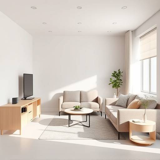 Mobiliario ergon√≥mico y funcional dentro de una c√©lula habitacional est√°ndar.